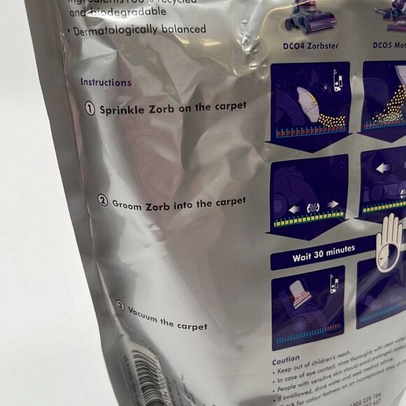 Dyson Zorb Cleaner Refreshing Carpet Maintenance Powder 26.5 Oz Sealed Bag - Picture 7 of 13